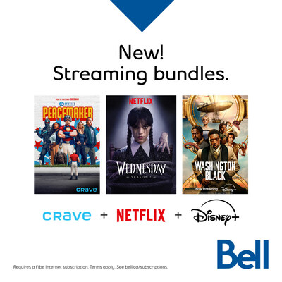 New! Streaming bundles. (CNW Group/Bell Canada (MTL)) New! Streaming bundles. (CNW Group/Bell Canada (MTL))